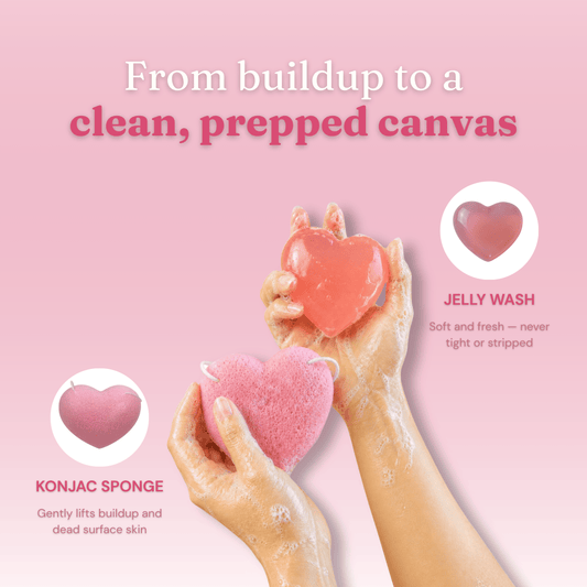 Jellzy konjac jelly cleanser made from konjac root