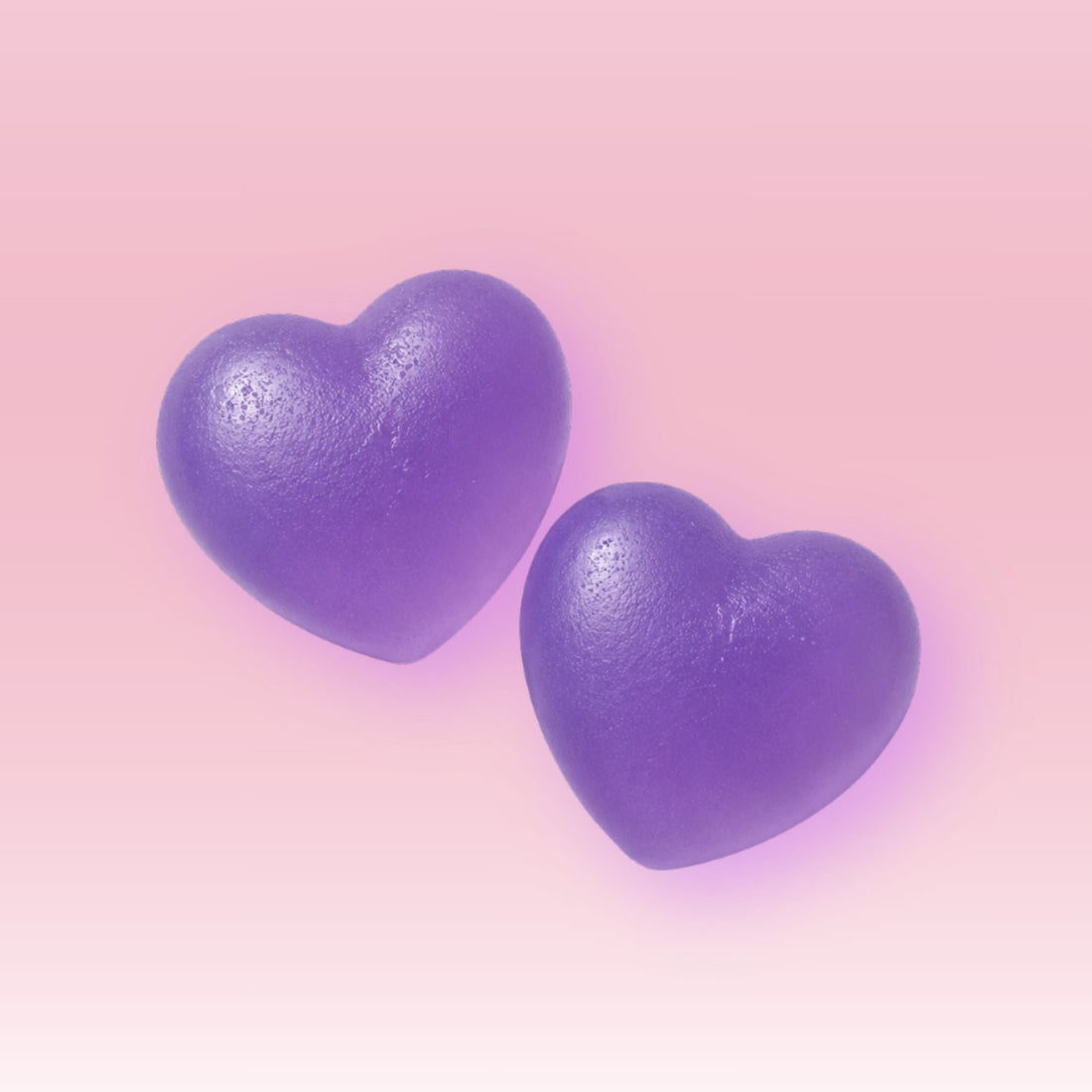 Two purple taro Jellzy jelly cleansers with a short clean ingredient list