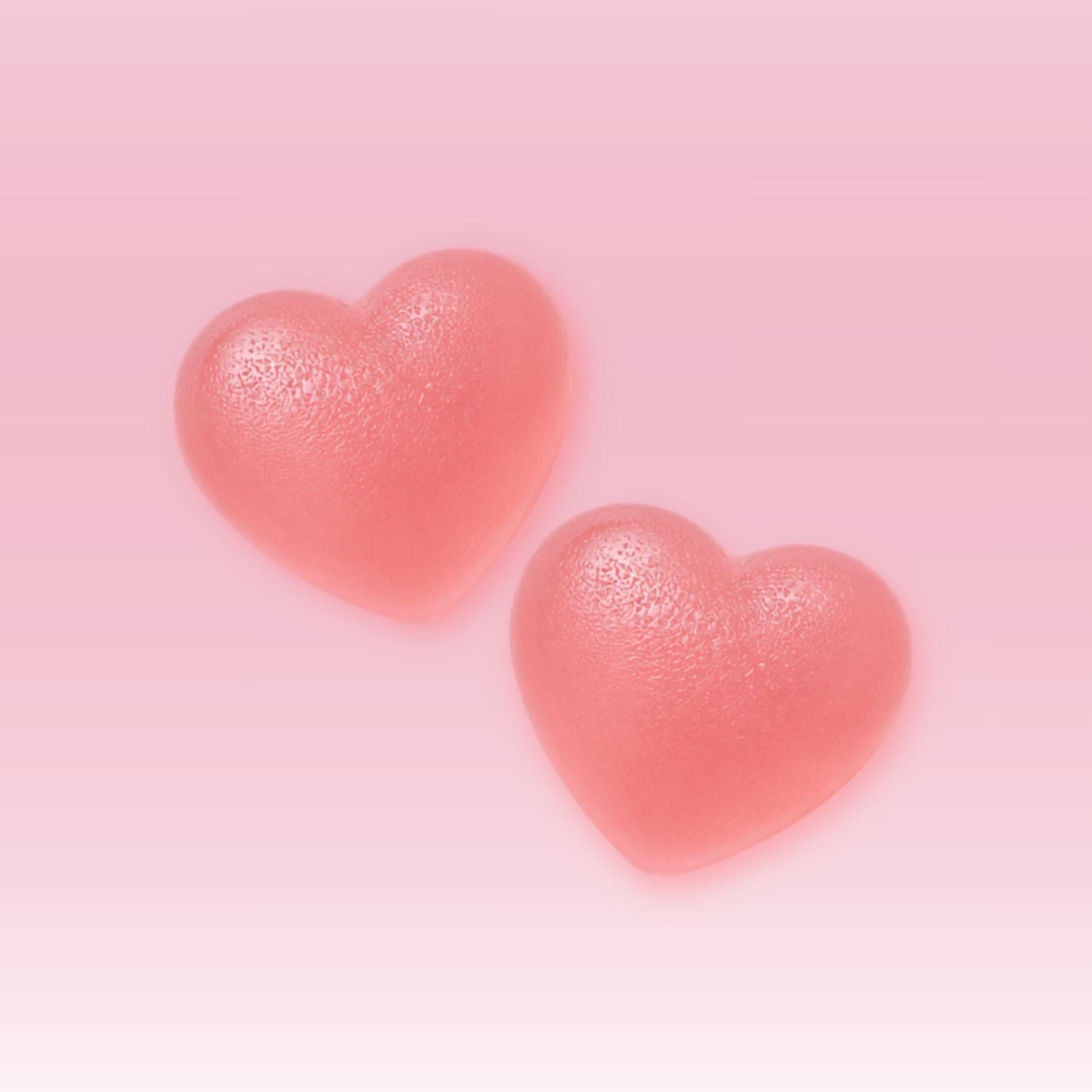 Two rose Jellzy jelly cleanser hearts